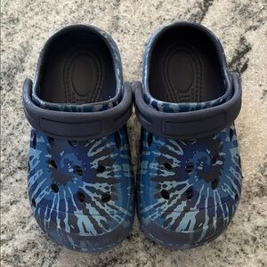 Kids Blue Tie-Dye Shoes l 8